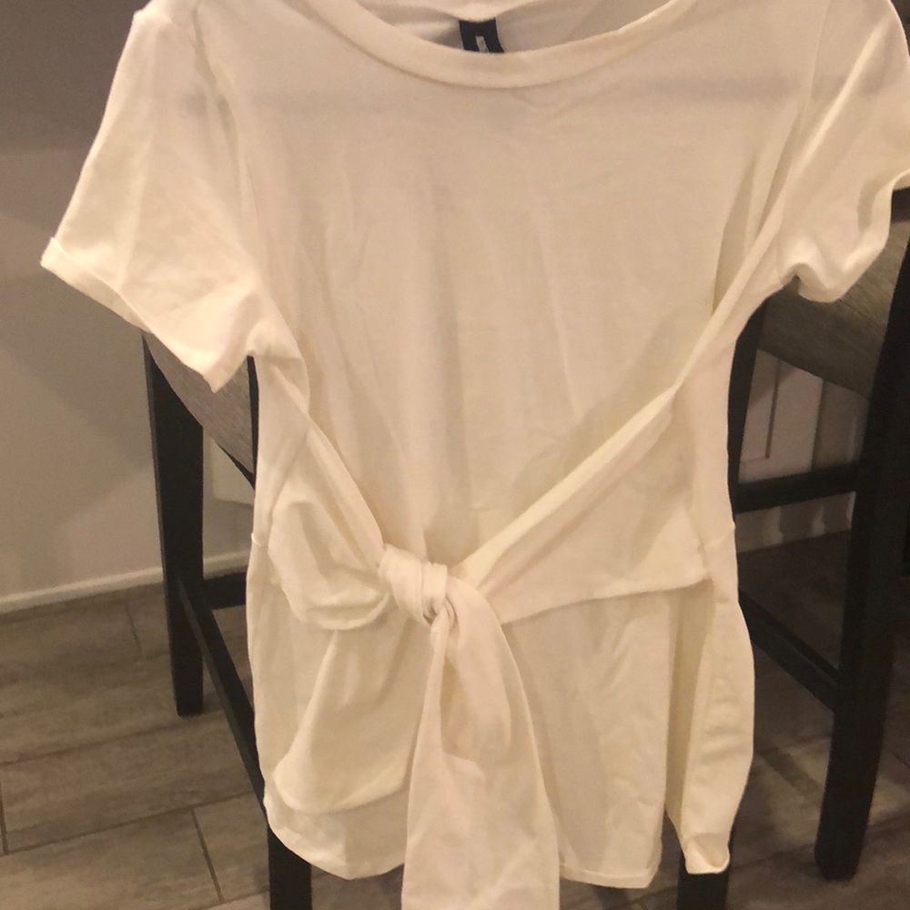 Agnes and Dora brand new off white wrap shirt